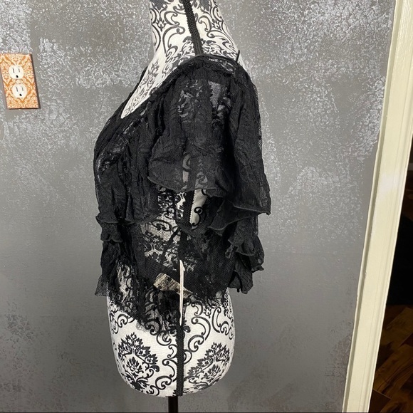 Free People Sweet Surprise Lace Blouse black - Picture 8 of 11